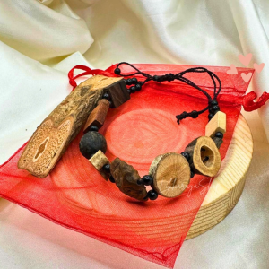 Mt Banahaw Authentic Ten (10) Elements Bracelet with Kahoy ng Sinukuan cross Lucky charms