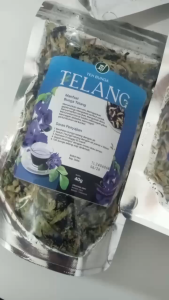 Teh Seduh Bunga Telang Kering isi 40gr Teh Alami Teh banyak Manfaatnya