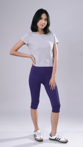 Celana Legging 3/4 Wanita Bahan Spandek Premium Lembut Nyaman