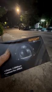 IBRIGHT ZE 11 - Projector Biled 2.5INC Blue Lens Flat Cut Plus Devil Original IBRIGHT