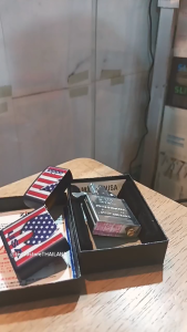 ZIPPO 48560 ZIPPO PATRIOTIC FLAME DESIGN #17 Made in USA ของแท้ ไฟแช๊ค ซิปโป้ Tec40store ไรท์สาระกับครูแว่น