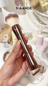 MAANGE Professional Brush Makeup Double Head Powder/Blush Brush Foundation Makeup Brush Bulu Lembut Krim BB Sikat Alas Bedak Cair 51673