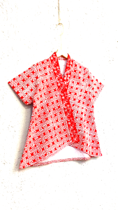 Lausboutique-Sekar-Atasan Batik Cap Kerja Wanita