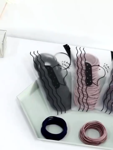 Ikat Rambut Ponytail Korea - Karet Rambut Korea - Ikat Rambut Polos isi 100pcs
