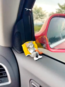 Cat And Mouse Car Ornaments Interior Decorations Cute Desktop Figure Doll Small Tom Jerry