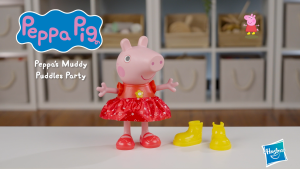 Peppa Pig Peppa’s Muddy Puddles Party Singing and Dancing Doll Interactive Electronic Preschool Toys for 3 Year Old Girls and Boys and Up