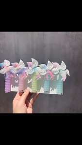 Ikat Rambut Korea Model Kabel Motif Bunga Kuncir Kepang Phone Cord Flower Hair Tie AHD008 AHD009