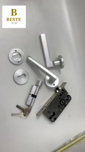 Aluminum Door Locks Continental Bedroom Minimalist Interior Door Handle Lock