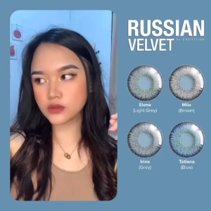 Softlens X2 Russian Velvet X2 Dia. 14.50mm Minus (-0.50 s/d -6.00 ) By Exoticon