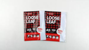 BigBoss Loose Leaf isi 100 Isi Lembar Halaman Lepas Bergaris A5 Kertas File Binder