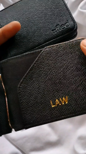 Filed Dapper Wallet Leatherette Bi-Fold Wallet and Card Holder