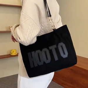 Chaichaishop🌷พร้อมส่ง🥞กระเป๋าสะพายข้าง ʜᴏᴏᴛᴏ⋅˚₊‧ ✨มีซิป✨totebag มินิมอล สไตล์เกาหลี จุได้เยอะ ใส่ไอแพดได้ สะพายไปทำงาน