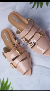 Sandal Wanita Hak Tahu Runcing Gesper 3cm & Sepatu Wanita Heels Mules 3cm