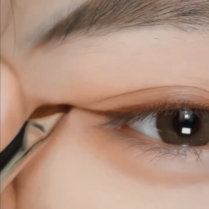 Dual Head Angled Eye Liner Brush Eye Shadow Makeup Brush Eye Bags Brush / 双头斜角眼线刷 眼影化妆刷 镰刀锋刷 卧蚕刷下至眼线笔扁平眉刷