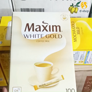 Cà Phê Maxim Hàn Quốc White Gold | Coffee Mix | Hộp 100 Gói