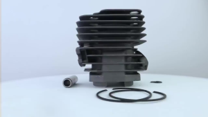 เสื้อสูบ เสื้อสูบเลือย5200 (1พอร์ต มีปีก) ชุดเสื้อพร้อมลูกสูบ 2แหวน 45มม. เลื่อยยนต์ รับประกันคุณภาพ