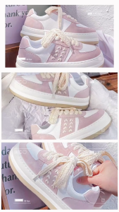 Addision   New!รองเท้าผ้าใบผู้หญิง รองเท้าแฟชั่นสไตล์เกาหลีรุ่นใหม๋รุ่นฮิตปี2023 No.A0180