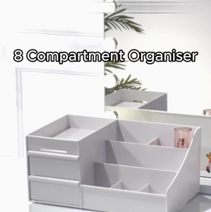 Makeup Storage Holder | Desk Organiser | Stationery Organiser | 8 Compartment Storage Holder