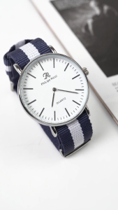 PhiLipe Ricci Jam Tangan Pria Kanvas Tipis Bulat Simple Stylish Modern 100% Ori 9026G Men Watches