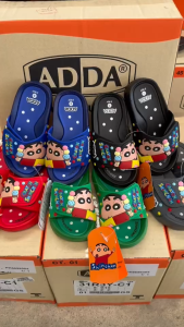 11 รองเท้าเด็ก รองเท้าแตะแบบสวม ADDA รุ่น 31R3Y สี ดำ แดง เขียว เทา น้ำเงิน