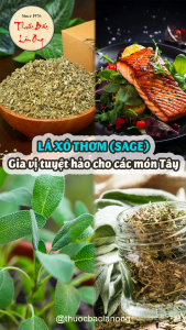 Lá sage xô thơm khô nghiền 1kg (Thảo mộc thanh tẩy nhà cửa) - Lãn Ông