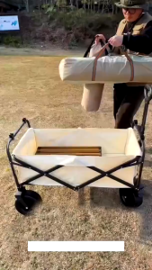 Outdoor Trolley Wagon Foldable Cart Camping Cart Garden Carts Portable Shopping Camping Cart Picnic Wagon Portable Outdoor Wagon Picnic Folding Cart 露营手推车