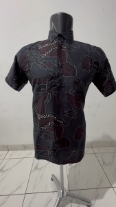Baju Batik Pria Slimfit Kemeja Lengan Pendek Hem Slim Fit CS 82