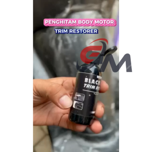 BLACK SHINE PENGHITAM BODY MOTOR TRIM RESTORAN DASH BOARD BODY MOTOR MOBIL 60ML Semir Ban Motor Pengkilap Body Kasar