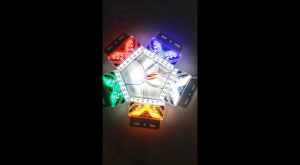 1 Pc - R/E QUEEN 24V (11.5cm x 9cm) Waterproof LED Truck Side Marker Lamp Clearance Light for All Truck Trailer Elf Forward Tractor Jeep Bus  Steady Lights with Running Light Signal