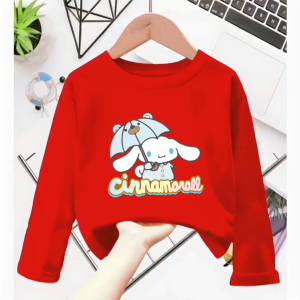 Atasan Kaos Anak Perempuan Lengan Panjang CINNAMOROLL Untuk Usia 1-12 Thn