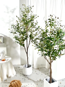MY INSTOCK Artificial Olive Tree Indoor Plant Live Suitable Event New Year Simulation Leaf Tree Plant pokok olive artificial hiasan