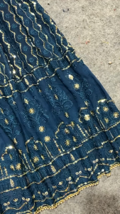 [PRE-ORDER] Semistitched Fox Georgette Choli Lengha (10-15days delivery)