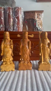 BỘ TƯỢNG TAM ĐA - PHÚC LỘC THỌ - GỖ PƠ MU HÀNG LOẠI 1