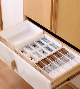 Murah Storage Box Underwear Kotak Penyimpanan Kotak Pembatas Laci Pakaian Dalam