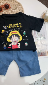 Summer Baby boys Clothing Sets Cartoon cotton T-shirt two-piece set casual Handsome kids clothes suit