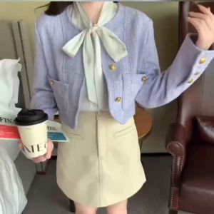 Blazer Tweed Crop Top & Blazer M644