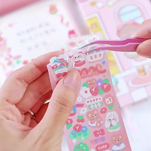 Bevavar 10PCS DIY Diary Sticker Guka Jurnal Stikers Kartun Lucu