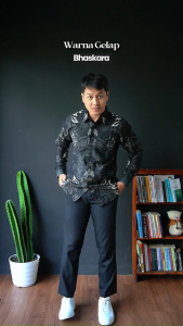 MENSTYLE BATIK - Kemeja batik pria slimfit furing Bhaskara lengan panjang batik pria premium