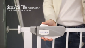 【COD】3 Safety Lock Pagar Baby Safety Gate 75-145CM Baby Gate Auto Lock Pagar Tangga Bayi Kids Dogs Pets Security door advanced automatic lock