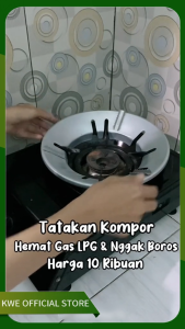 KWE [ Hemat Gas 30-50% ] Alas Tatakan Cover Kompor Gas 2PCS Portable Pelindung Anti Angin Dan Slip Universal PELINDUNG KOMPOR GAS Hemat energi / tahan angin / tahan suhu tinggi dan tahan penuan