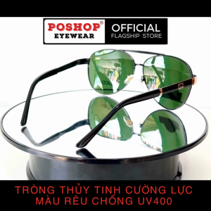 Kính mát nam cao cấp thời trang ITALY POSHOP kính râm tròng thủy tinh phân cực chống chói uv400 7006