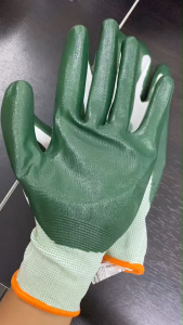 JADEVER ถุงมือยาง เคลือบด้านหน้า ขนาด XL JDGV2801