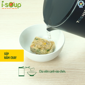 Súp Nấm Chay I.Soup 50g (túi 05 viên)- Viên Súp Chay Sấy Thăng Hoa