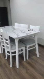 BÀN ĂN CƠM 6 GHẾ  GIẢ ĐÁ SIÊU BỀN - thiết kế bên trong NGỌC MAI