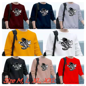 Promo Sweater Keren Kaos Pria Trendy Crewneck Elegan Sweatshirt Kasual Wild Ones New Sweter Kekinian