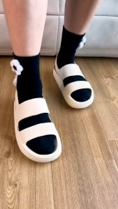 Sepatu Sandal Wanita Anti Slip Model Tali Belakang Casual Empuk Anti Air