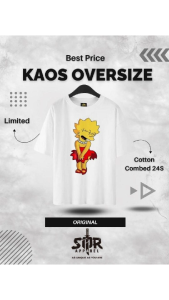 SMR APPAREL - Kaos Oversize the simpsons Cotton Combed 24s Pria & Wanita