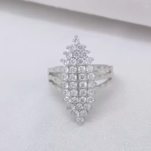 Cincin Silver Wanita Aksesoris Fashion Awet Tahan Lama Anti Karat Cocok Untuk Harian G9-6A