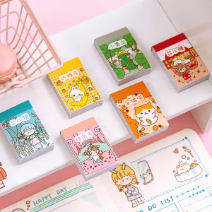 Set 50 Miếng Dán Trang Trí Sổ Tay DIY Lưu Niệm Họa Tiết Dễ Thương Xinh Xắn-NIEVE