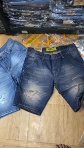MC WISCER Celana Pendek Pria Jeans Model Skinny Diatas Lutut Jeans Sobek Bahan Denim Tidak Luntur Viral Denim Sobek